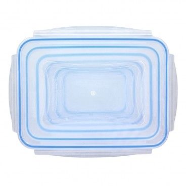 Conjunto de Recipientes Plásticos Retangulares Herméticos (6 Peças)