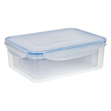 Conjunto de Recipientes Plásticos Retangulares Herméticos (6 Peças)