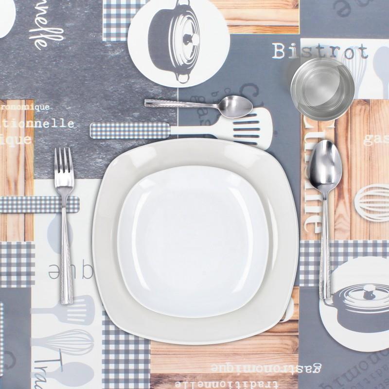 Toalha de Mesa Retangular Antimanchas em Oleado 140 x 250 cm. Cozinha
