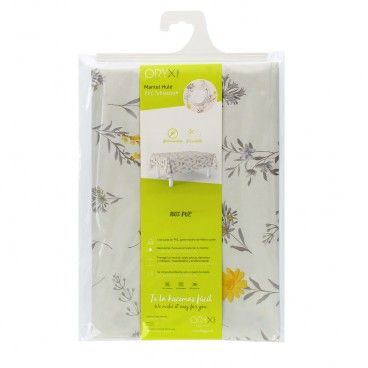 Mantel Hule Rectangular Flores Amarillas Impermeable Antimanchas PVC 140x250 cm.  Recortable Uso Interior y Exterior AFT 0554406