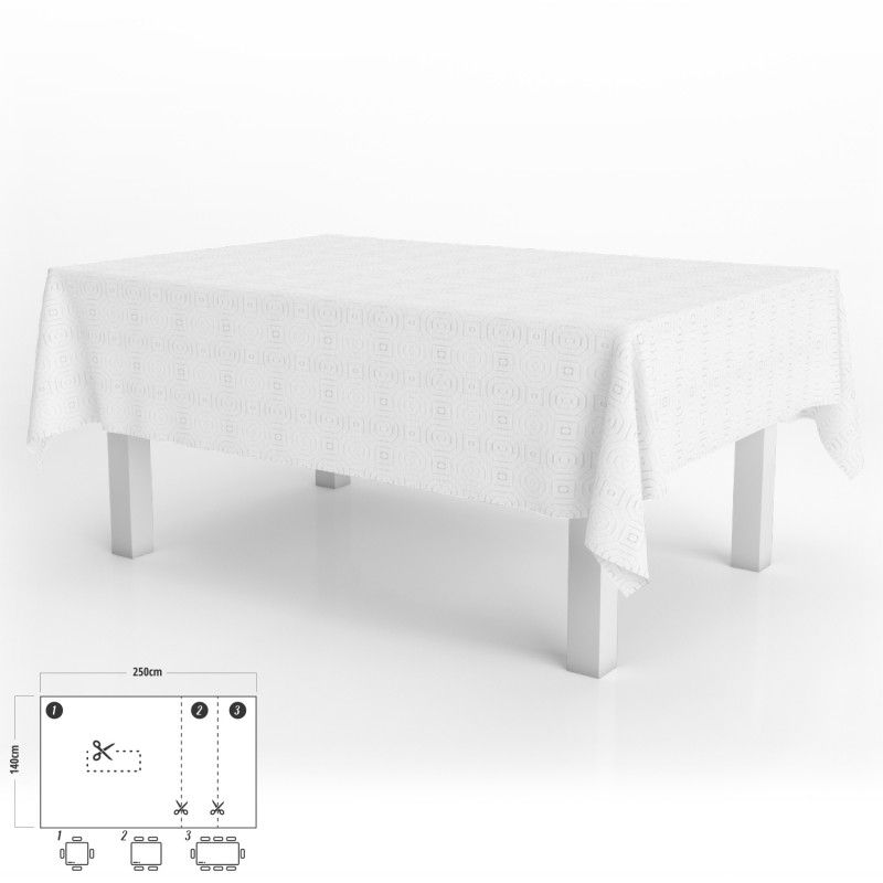 Nappe Rectangulaire, PVC Plastique Anti Tache Salle à Impermeable