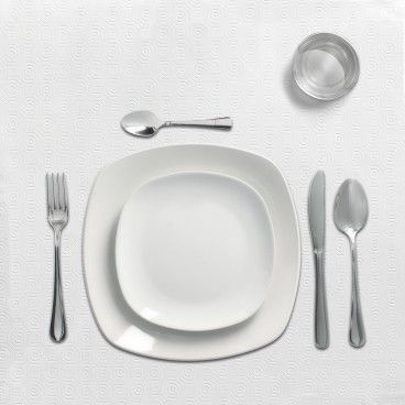 Toalha de Mesa Retangular Muleton Oleado Antimanchas 140 x 250 cm. Cor branca