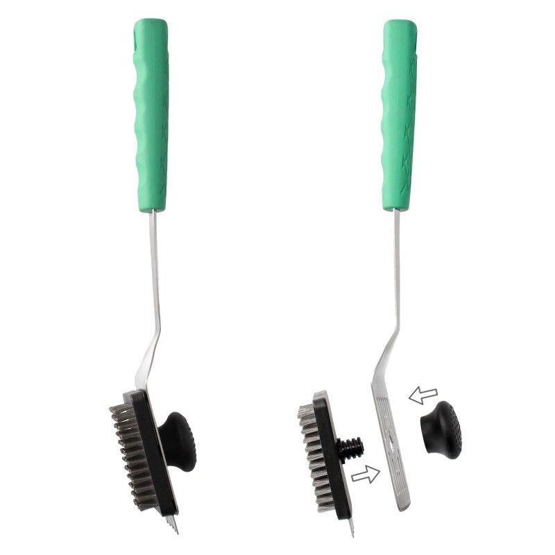 Espatula Con Cepillo Rascador Para Barbacoa 41,5 cm. AFT 08130270