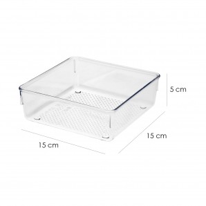 Organizador de Plastico Para Cajones "System Nº3" 15x15x5 cm. AFT 05071205 2