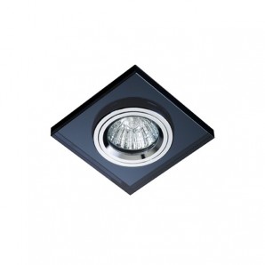 Empotrable cuadrado Luxor de cristal gris
