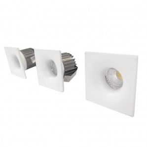KIT 3 FOCOS CUADRADOS COB LED