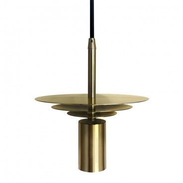 COLGANTE PORTALAMPARAS ORO VIEJO SATURNO