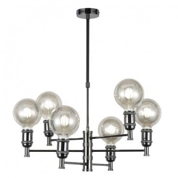 COLGANTE MIYAKO GRAFITO 6 LUCES