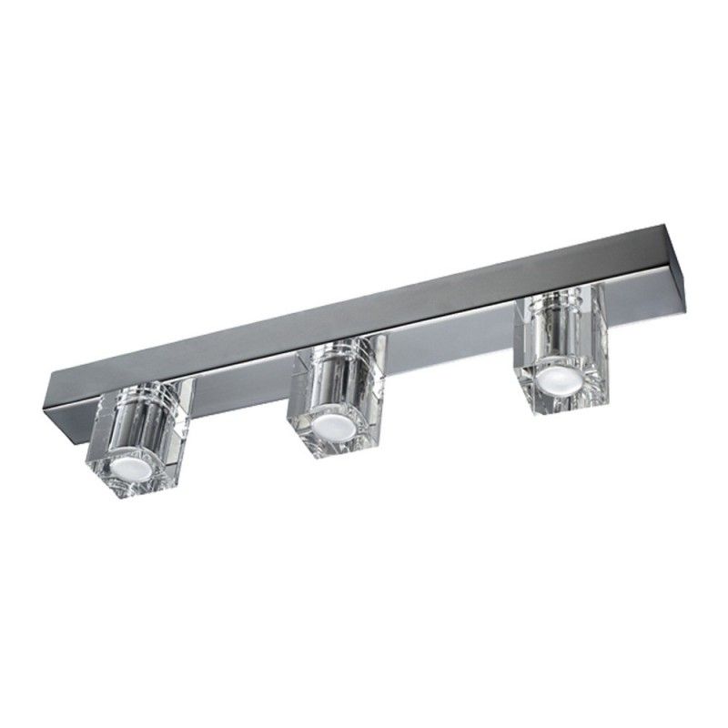 REGLETA HYDROS TRES LUCES CON TULIPA DE CRISTAL