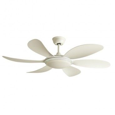 VENTILADOR LED CCT 6 PALAS TANIK BLANCO