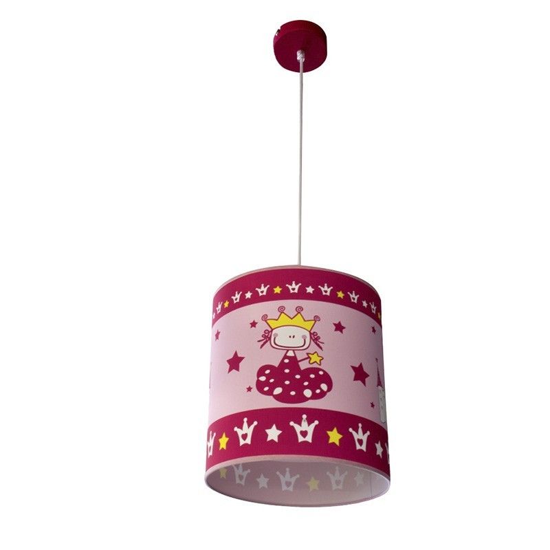 LAMPARA DE TECHO INFANTIL ROSA PRINCESS