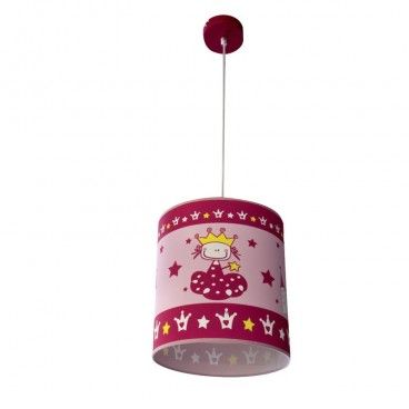 LAMPARA DE TECHO INFANTIL ROSA PRINCESS