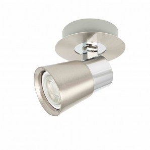 FOCO GU10 IRIS NIQUEL Y CROMO