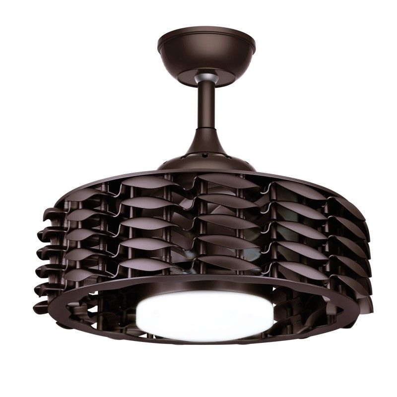 Ventilador DC Alum Preto LED 24W