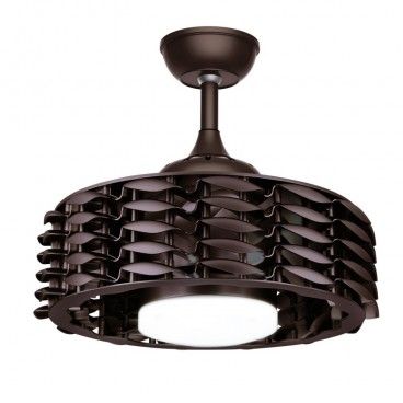 Ventilador DC Alum Preto LED 24W