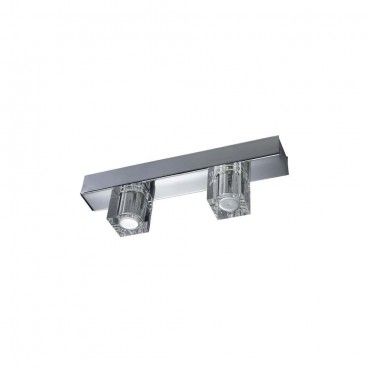 Faixa de duas luzes HYDROS com abajur de vidro CR 43-602-01-001
