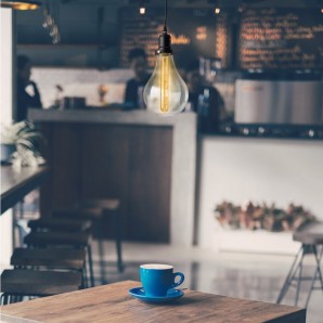 LAMPARA DE TECHO BULB VINTAGE NEGRO MATE 2