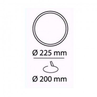 LUMINARIA LED PARA EMPOTRAR 30W 3000K KAJU BLANCO