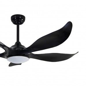 VENTILADOR LED CCT 5 PALAS NORO NEGRO 2