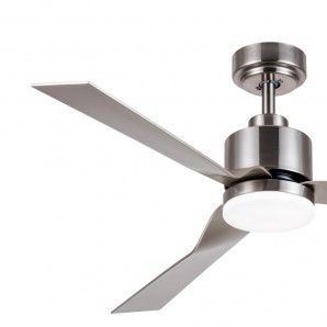 VENTILADOR LED CCT 3 PALAS EKOS PLATA 2