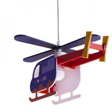 Candeeiro de teto infantil azul HELICOPTERO BRAVO CR 99-010-01-120