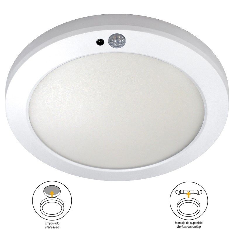 DOWNLIGHT 18W TEKIA CON SENSOR DE MOVIMIENTO