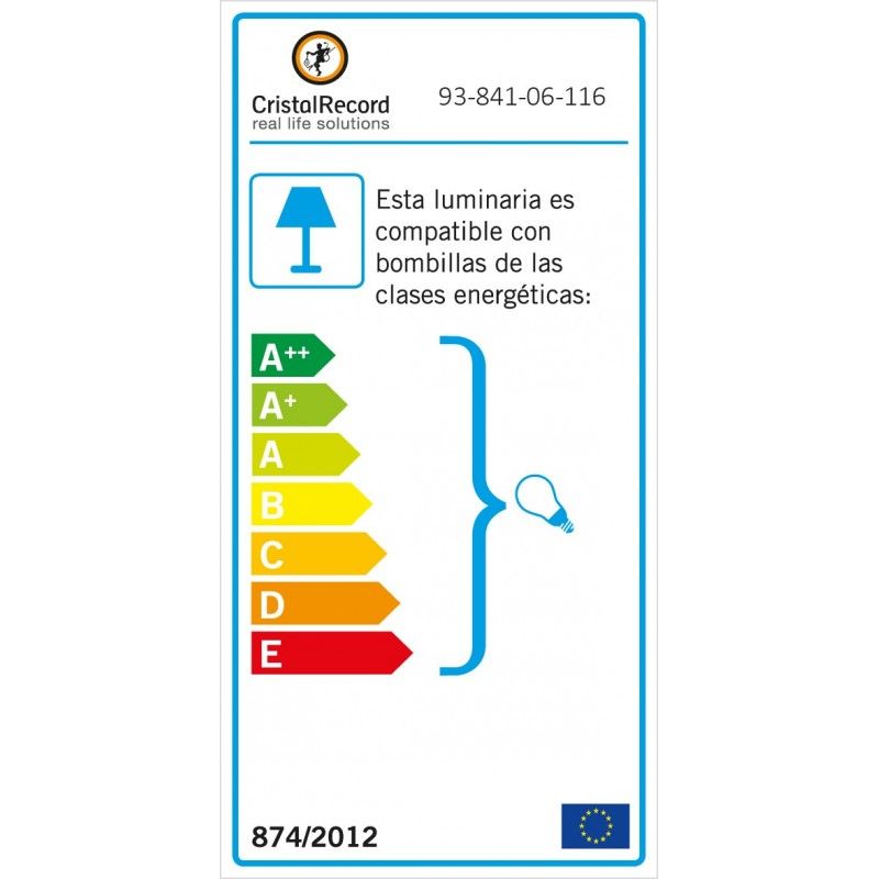LÁMPARA DE TECHO DE CUERDA CON SEIS LUCES