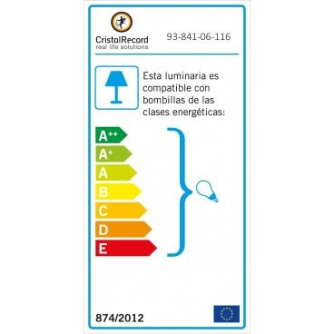 LÁMPARA DE TECHO DE CUERDA CON SEIS LUCES