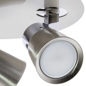 PLAFON FOCOS GU10 IRIS NIQUEL CROMO 2