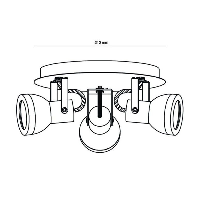 PLAFON FOCOS GU10 HELI BLANCO
