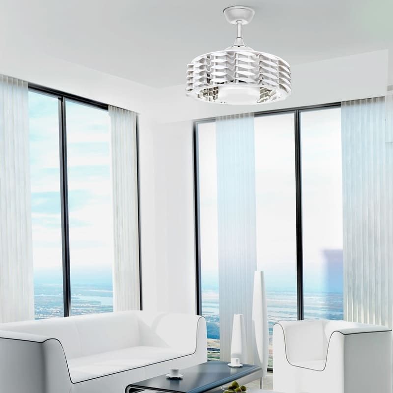 Ventilador DC LED 24W sin palas Alum