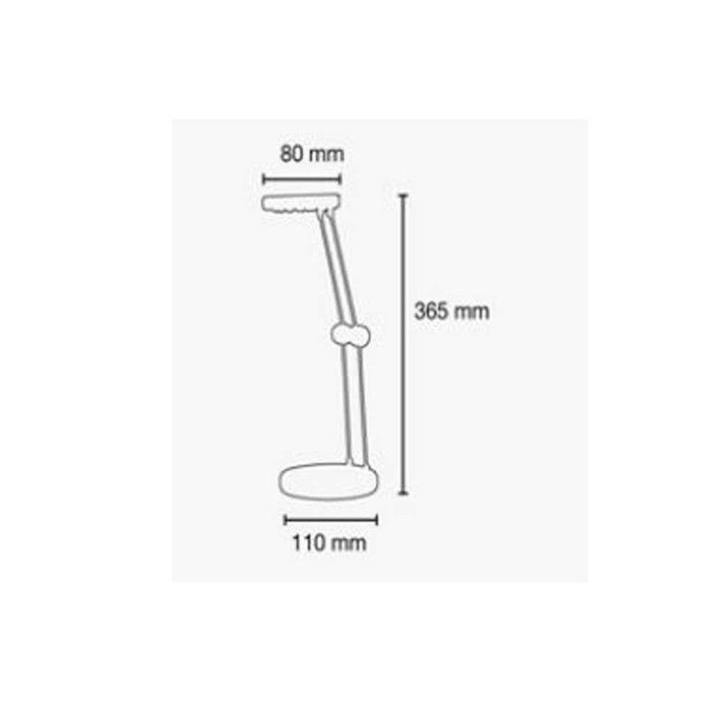 Flexo LED 1.8W plegable negro