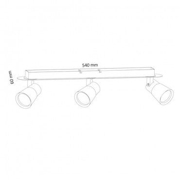 FOCOS GU10 IRIS BLANCO Y CROMO