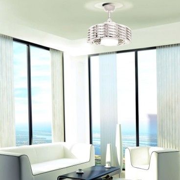Ventilador DC LED 24W sin palas Alum