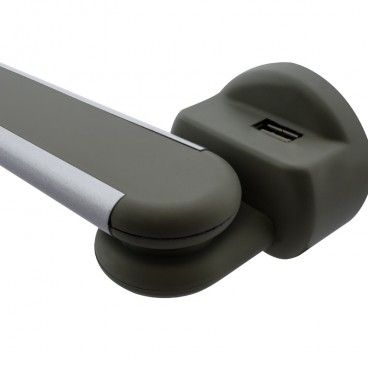 Flexo LED 6W para pared. Mel gris