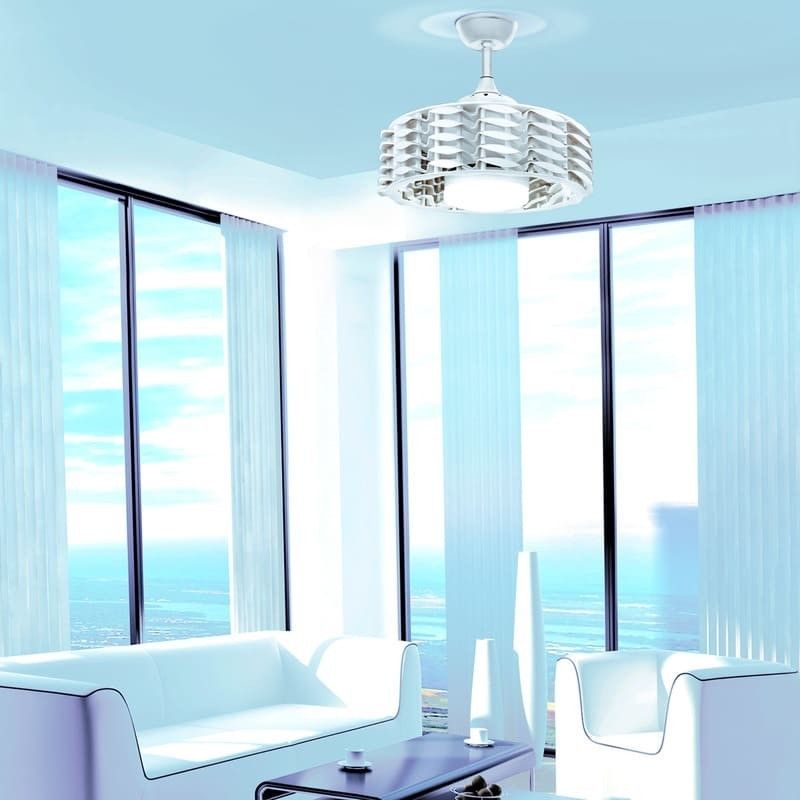 Ventilador DC LED 24W sin palas Alum