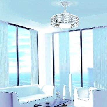 Ventilador DC LED 24W sin palas Alum