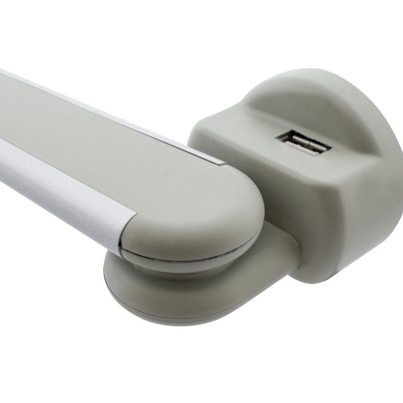 Flexo LED 6W para pared. Mel gris claro