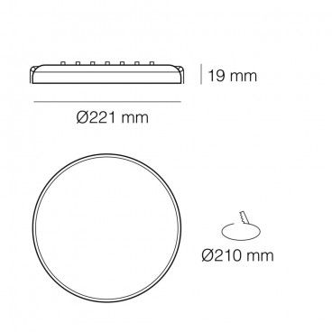 Downlight LED Levo 26W 3000K