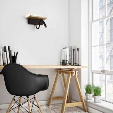 Aplique LED BACH MADEIRA 5W+3W COM USB CR 43-164-08-116