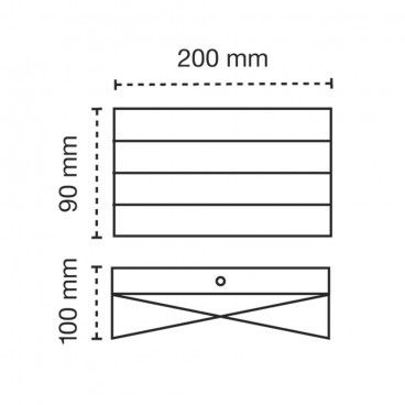 Aplique de pared LED 12W Polare