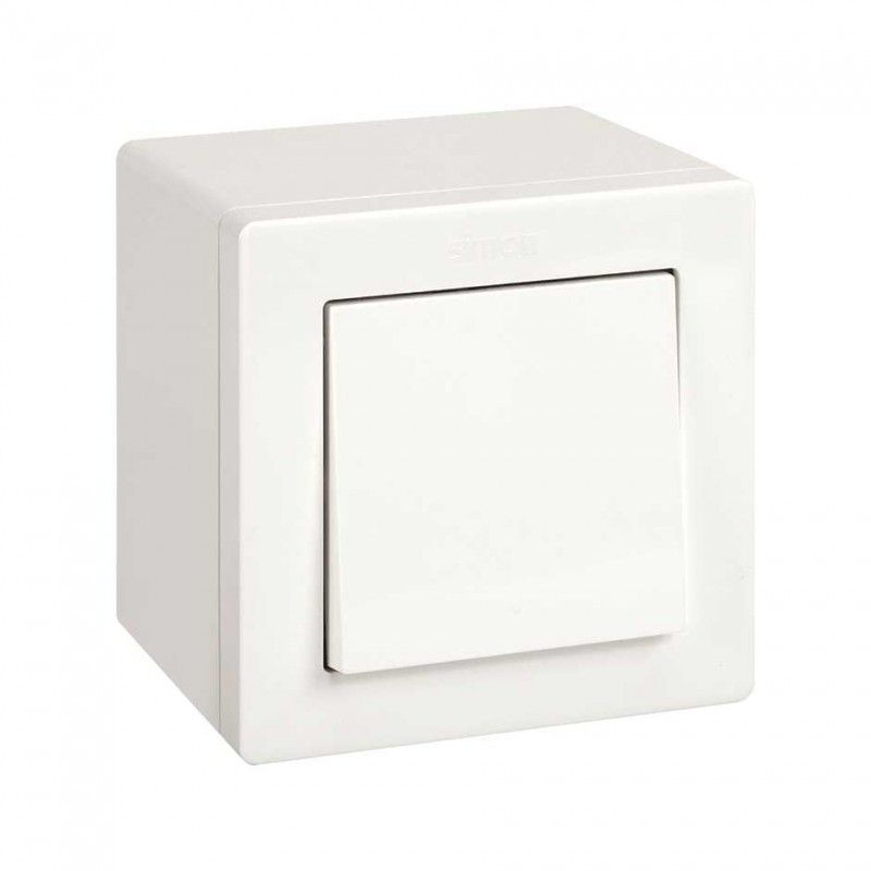 SIMON 270 | Scatola da superficie con 1 elemento bianco 20000751-090