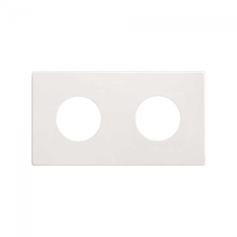 SIMON 270 | Cornice estetica minimale per prese a 2 elementi bianco 27110620-090