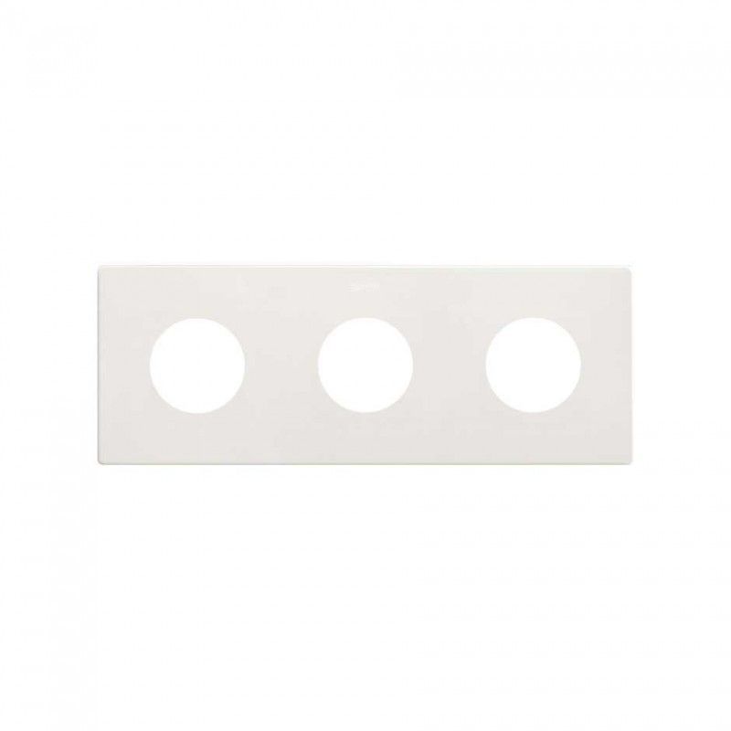 SIMON 270 | Minimal aesthetic frame for sockets with 3 elements white 27110630-090