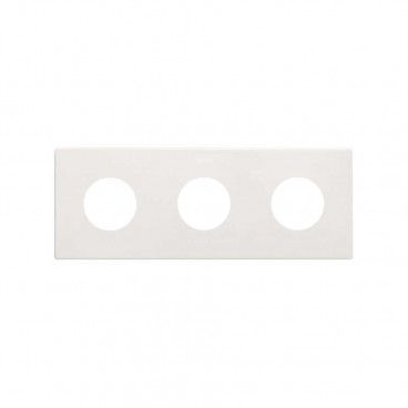 SIMON 270 | Minimal aesthetic frame for sockets with 3 elements white 27110630-090