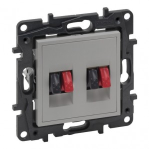 Base para altavoces Niloé Step, doble, aluminio LEGRAND 864349