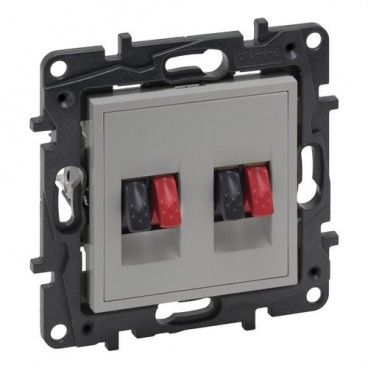 Base para altavoces Niloé Step, doble, aluminio LEGRAND 864349