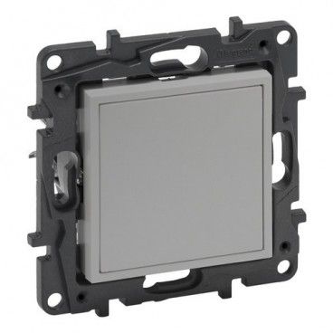 Tapa ciega y adaptador para Mosaic Niloé Step, aluminio LEGRAND 864379