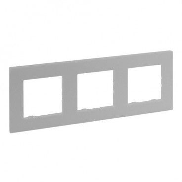 Placa Niloé Step, 3 elementos, aluminio LEGRAND 864373