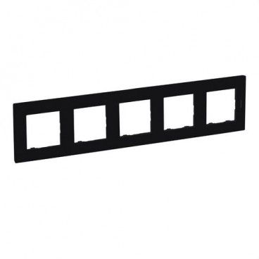 Passo Niloé | Moldura 5 elementos preto fosco LEGRAND 864575